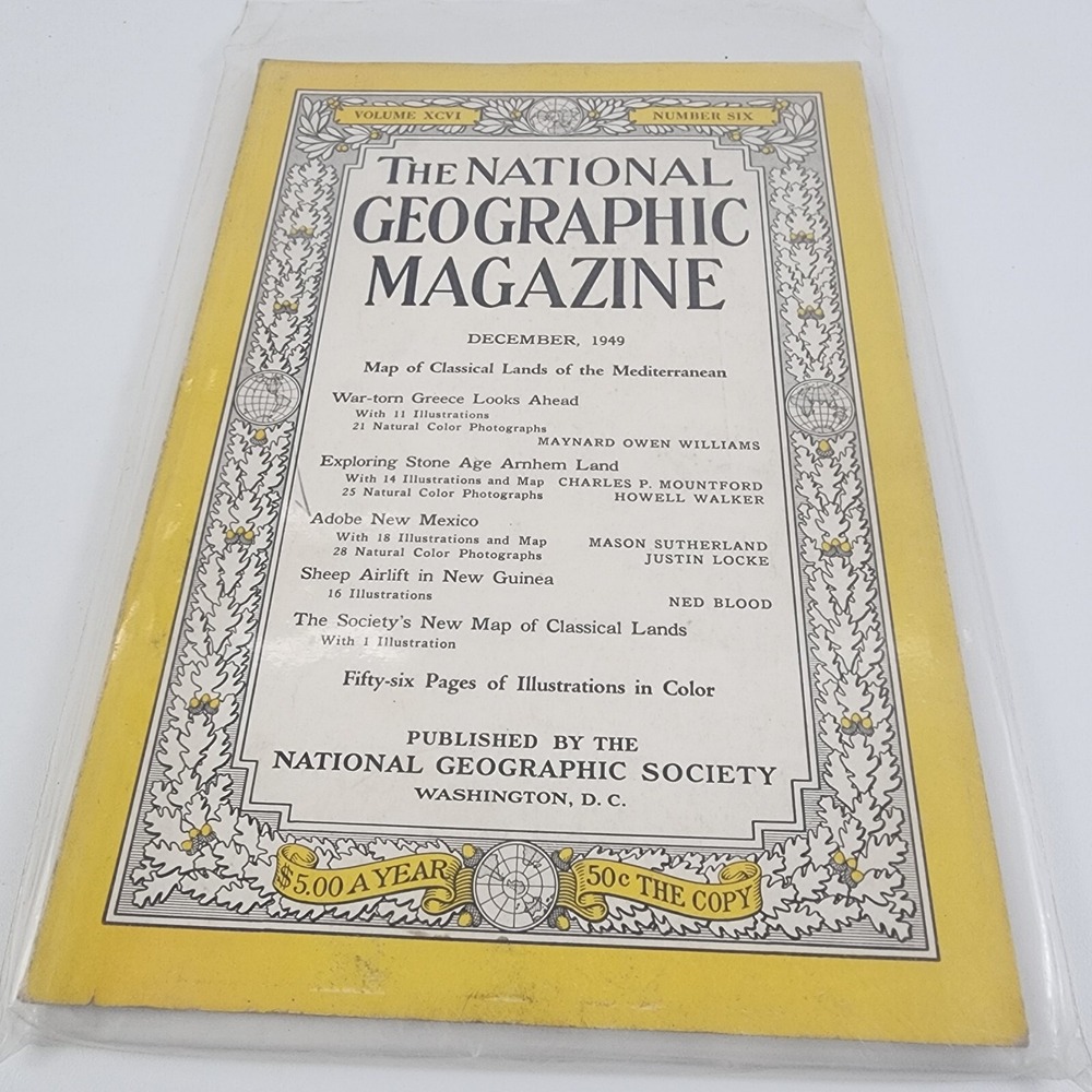 National Geographic Magazine December 1949 No‎ Insert